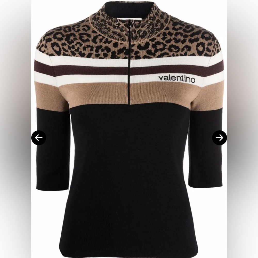 Valentino Garavani Half-Zip Jumper